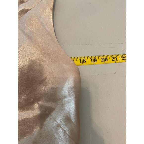 Jenny Yoo Gold One-Shoulder Dress - Picture 7 of 10